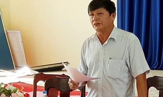 Ông Đinh Hùng Liên - Chủ tịch UBND phường Điện Dương bị khởi tố bị can do sai phạm trong đền bù và giải phóng mặt bằng.