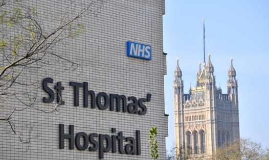 Bệnh viện St. Thomas ở London, nơi ông Boris Johnson điều trị. Ảnh: ST.