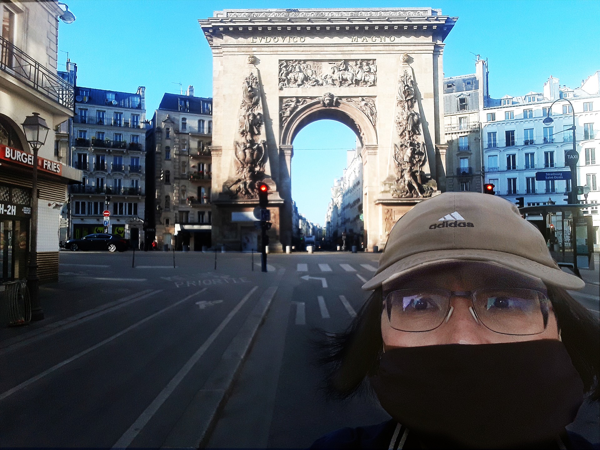 Đạo diễn Lê Lâm ở Paris sáng 13.4.2020. Ảnh do nhân vật cung cấp