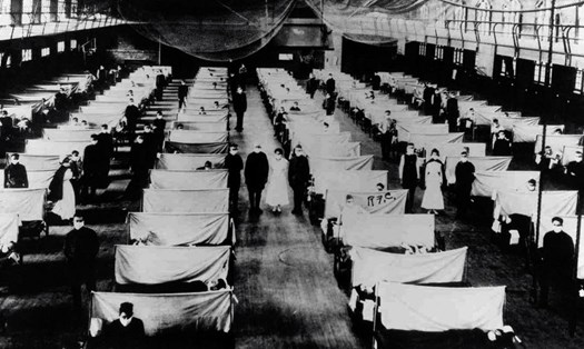 Đại dịch cúm Tây Ban Nha năm 1918. Ảnh: CNN