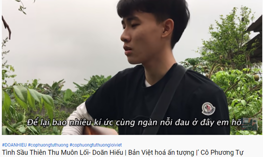 Ca khúc nhạc Hoa lời Việt đang "gây bão" làng nhạc Việt. Ảnh cắt từ clip