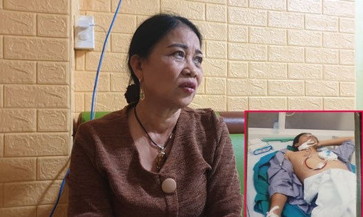 Bà Đinh Thị Lý chia sẻ vụ việc con trai bị Đường "Nhuệ" đánh cách đây 6 năm. Ảnh: Phạm Đông