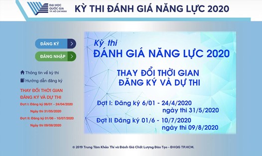 Kỳ thi Đánh giá Năng lực của Đại học Quốc gia TPHCM được tổ chức đợt 1 vào ngày 31.5. Ảnh chụp: Huyên Nguyễn