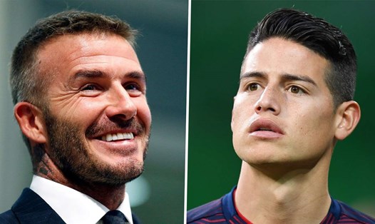 David Beckham muốn có sự phục vụ của James Rodriguez, người đang thất sủng tại Real Madrid. Ảnh: Getty/Goal.