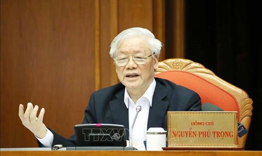Tổng Bí thư, Chủ tịch Nước Nguyễn Phú Trọng phát biểu chỉ đạo Hội nghị. Ảnh: Phương Hoa/TTXVN