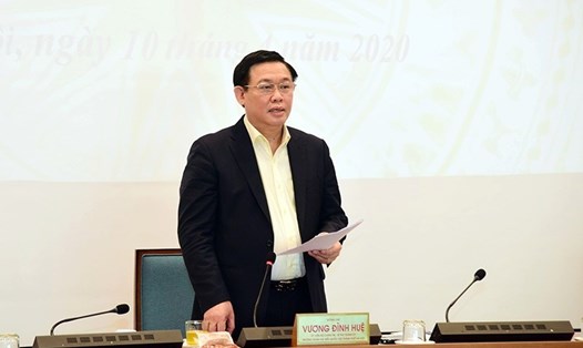 Ông Vương Đình Huệ được Bộ Chính trị phân công làm Bí thư Thành ủy Hà Nội. Ảnh Cường Ngô