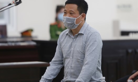 Bị cáo Hà Văn Thắm tại phiên tòa hôm nay. Ảnh: Việt Dũng.
