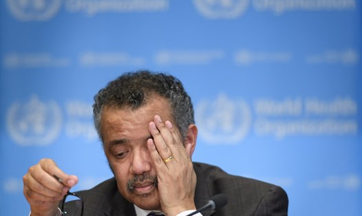 Tổng Giám đốc WHO Tedros Adhanom Ghebreyesus lo ngại tình trạng gián đoạn tiêm chủng ở trẻ em. Ảnh: AFP