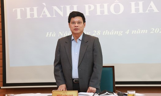 Phó Chủ tịch UBND thành phố Hà Nội Ngô Văn Quý. Ảnh: Xuân Hải Lê