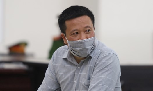 Bị cáo Hà Văn Thắm tại phiên tòa sơ thẩm vụ án thứ ba. Ảnh: Việt Dũng.