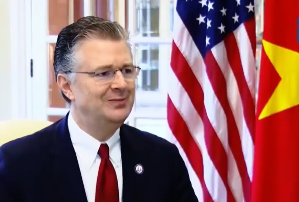 Đại sứ Mỹ tại Việt Nam Daniel Kritenbrink. Ảnh chụp màn hình