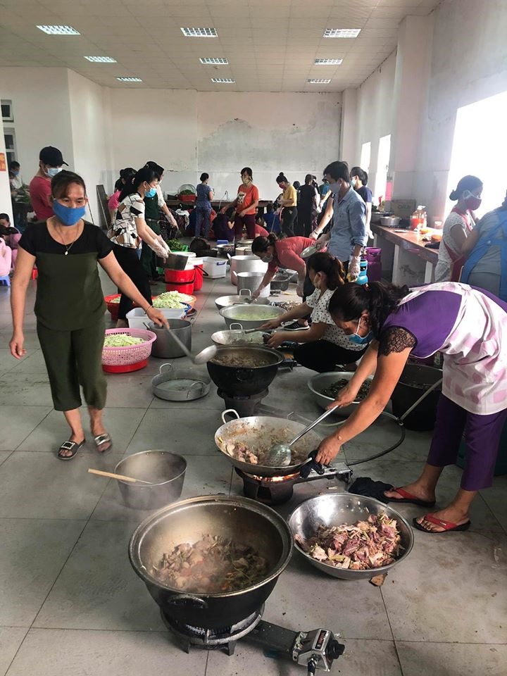 Hình ảnh tại khu cách ly tại trường Công Thương, một trong tám khu cách ly tập trung tỉnh Thừa Thiên Huế. Ảnh:Tiến Quyết.