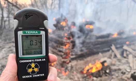 Phóng xạ ở Chernobyl cao gấp 16 lần bình thường. Ảnh: Reuters