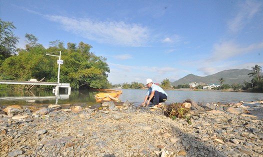 Đập ngăn mặn Vĩnh Phương trên sông Cái, Nha Trang, Khánh Hòa. Ảnh: Nhiệt Băng