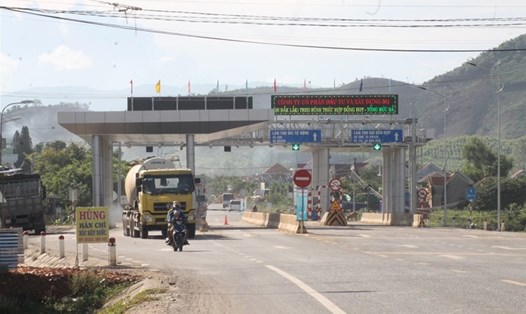 BOT Ninh Xuân trên Quốc lộ 26 không thể thu phí liên tục trong thời gian qua. Ảnh: Nhiệt Băng