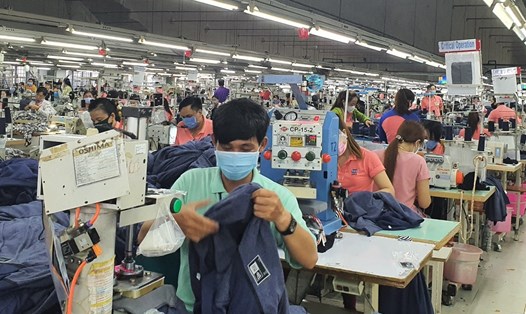 Hơn 2.600 người lao động của Công ty Triple Việt Nam đã đi làm trở lại từ sáng 8.4. Ảnh T.H