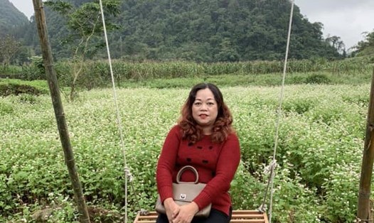 Bà Nguyễn Thị Hoà - Bà chủ nhà trọ vui tính và tốt bụng. Ảnh: NVCC