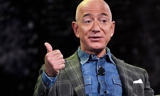 Tỉ phú Jeff Bezos - CEO Amazon. Ảnh: AFP.