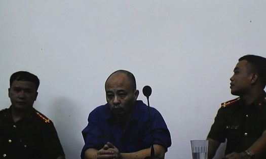 Nguyễn Xuân Đường tại phiên tòa phúc thẩm sáng 11.5. Ảnh MD