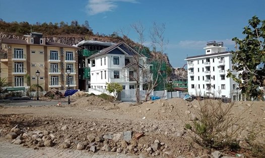 Hàng loạt công trình xây dựng "vượt tầng" tại dự án Ocean View Nha Trang, Khánh Hòa. Ảnh: Lưu Hoàng