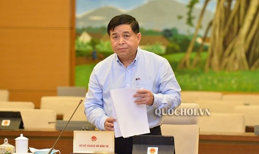 Bộ trưởng Bộ KHĐT Nguyễn Chí Dũng. Ảnh Quochoi.vn