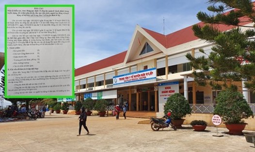 Trung tâm y tế huyện Đắk R'lấp ký nhiều hợp đồng lao động cho ông Thiện khi ông này chỉ có bằng lái xe B2. Ảnh: Lin Xong