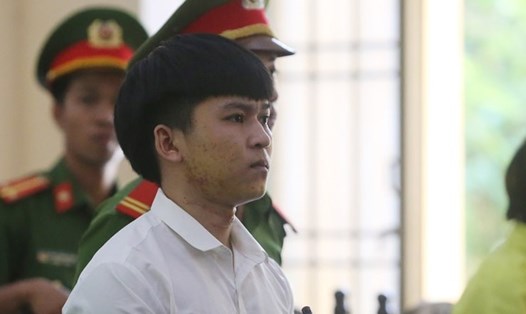 Trần Anh Quốc tại TAND tỉnh Quảng Nam. Ảnh: Hoàn Nhân
