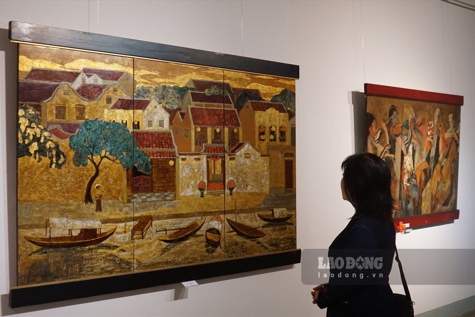 Triển lãm tranh sơn mài mừng Kỷ niệm sinh nhật Chủ tịch Hồ Chí Minh Triển lãm tranh sơn mài mừng Kỷ niệm sinh nhật Chủ tịch Hồ Chí Minh