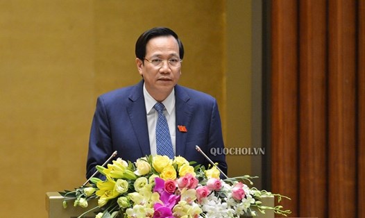 Bộ trưởng Bộ Lao động Thương binh và Xã hội Đào Ngọc Dung. Ảnh Quochoi.vn