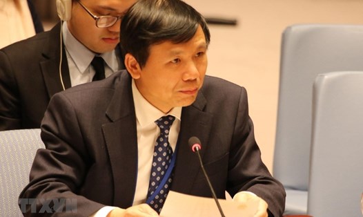 Đại sứ Đặng Đình Quý, Trưởng phái đoàn đại diện thường trực Việt Nam tại Liên Hợp Quốc. Ảnh: Nguồn: TTXVN