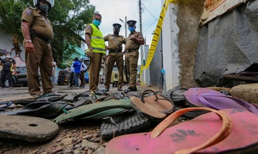 Hiện trường vụ giẫm đạp gây ra hậu quả đau lòng tại Colombo, Sri Lanka. Ảnh: ST