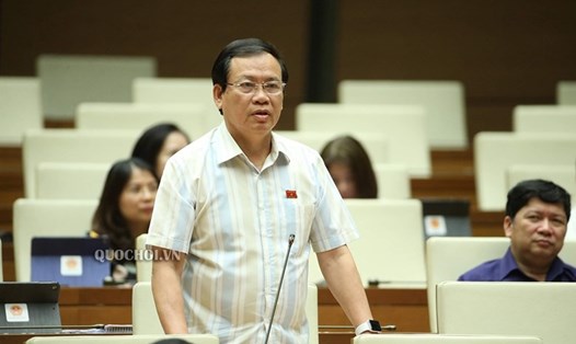 Đại biểu Vũ Trọng Kim - Đoàn ĐBQH tỉnh Hải Dương phát biểu tại phiên thảo luận.Ảnh: Quốc hội
