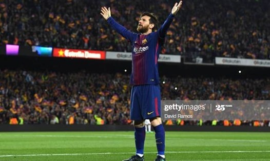 Messi cùng Barca sắp được trở lại sân cỏ. Ảnh:Getty