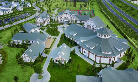 Khu vực Swiss Village của Movenpick Resort Cam Ranh. Ảnh: Linh Đan
