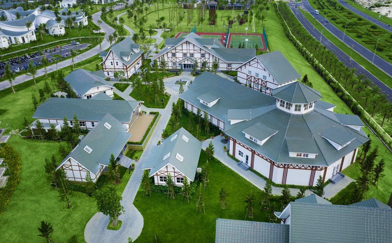 Khu vực Swiss Village của Movenpick Resort Cam Ranh. Ảnh: Linh Đan
