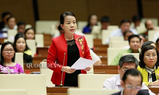 ĐBQH Nguyễn Thị Kim Thuý - Uỷ viên Thường trực Uỷ ban về Các vấn đề xã hội. Ảnh: Quốc hội