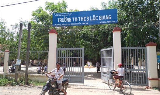 Trường TH-THCS Lộc Giang (điểm trường Lộc Hòa), nơi cô Thúy bị hành hung ngày 19.5.2020. Ảnh: K.Q