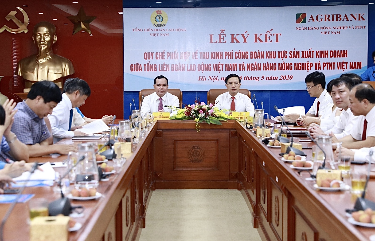 Lễ ký kết diễn ra chiều 28.5. Ảnh: Hải Nguyễn