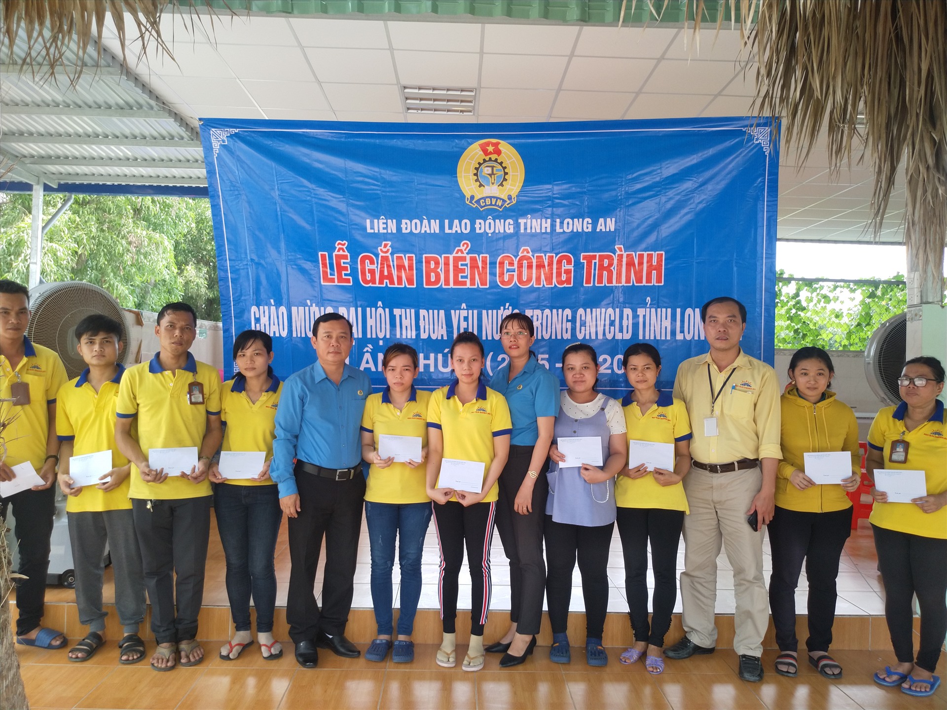 Công trình nhà ăn cho công nhân. Ảnh: K.Q