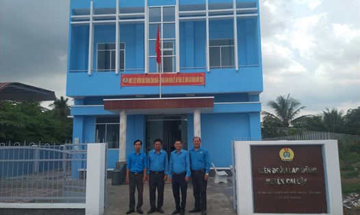 Trụ sở mới được xây dựng của LĐLĐ huyện Cai Lậy, Tiền Giang. Ảnh: K.Q