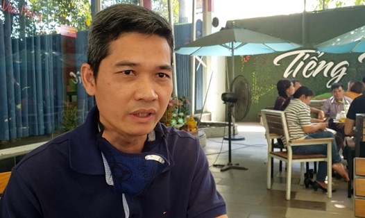 Ông Lê Quốc Phong (44 tuổi) - Uỷ viên Ban chấp hành Công đoàn cơ sở, cán bộ chủ quản của Công ty San Lim. Ảnh: Hà Anh Chiến
