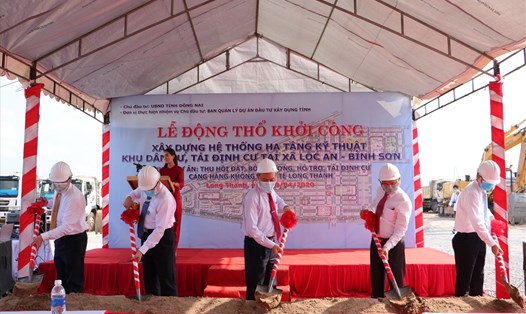 Khu tái định cư Lộc An - Bình Sơn vừa được UBND tỉnh Đồng Nai có diện tích 280 ha vừa chính thức khởi công vào ngày 20.4.2020