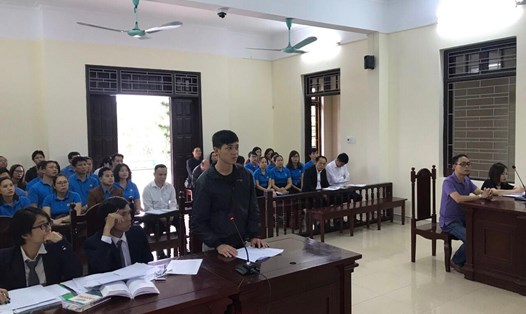 Sau 2 phiên tòa sơ thẩm, phúc thẩm, nguyên đơn là anh Bùi Quang Hiệu được nhận số tiền bồi thường 124 triệu đồng từ doanh nghiệp. Ảnh MD