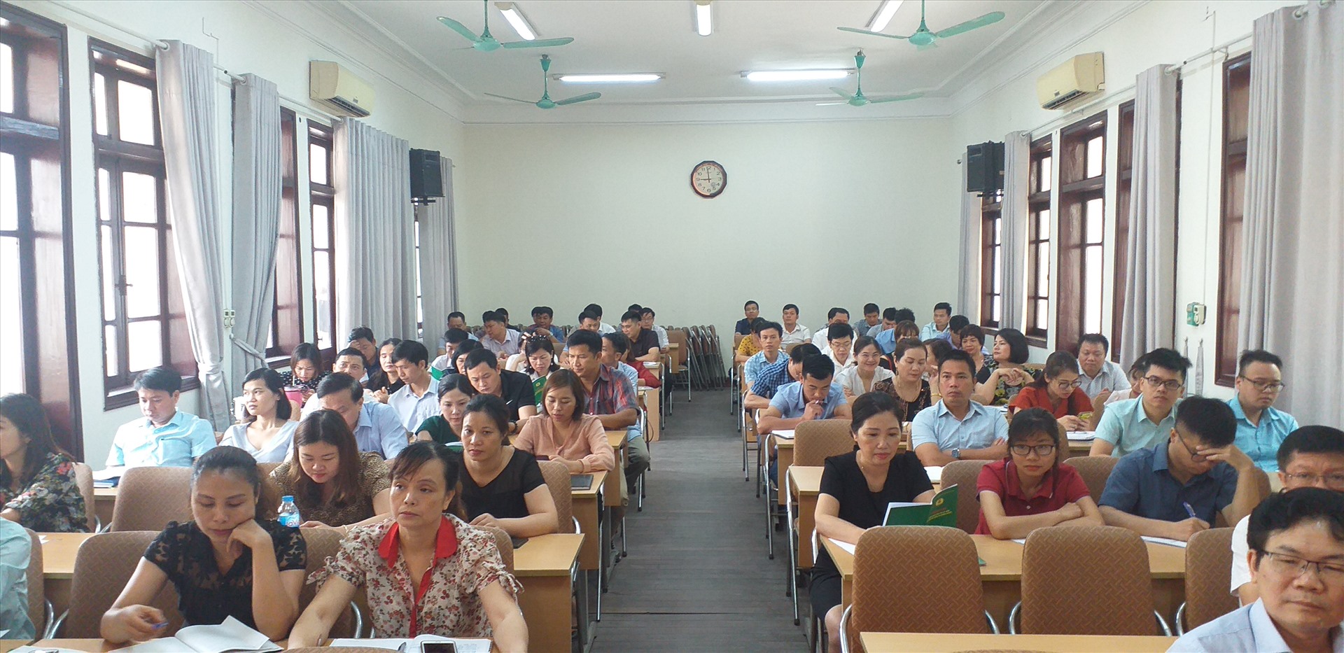 Lớp tập huấn an toàn vệ sinh lao động của Công đoàn Nông nghiệp và Phát triển Nông thôn Việt Nam. Ảnh: CĐNN