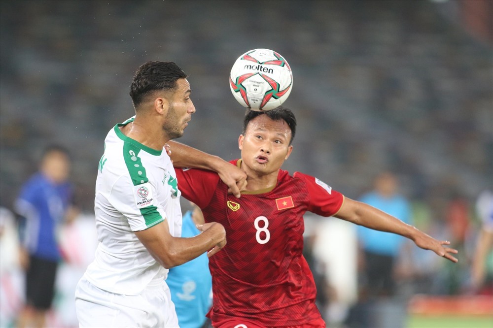 Đội tuyển Việt Nam từng đối đầu Iraq tại Asian Cup 2019. Ảnh: Hữu Phạm