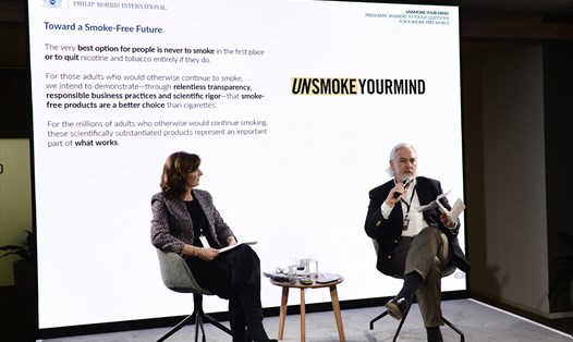 Ông Jacek Olczak, COO công ty PMI tại sự kiện của PMI bên lề Diễn đàn Kinh tế Thế giới tại Davos - tháng 1.2020. Ảnh: PMI.