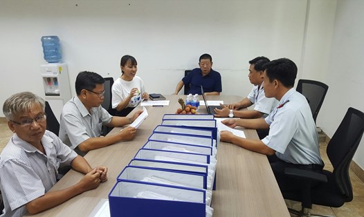 Đoàn kiểm tra việc chấp hành các quy định của pháp luật về An toàn, vệ sinh lao động tại doanh nghiệp. Ảnh LĐLĐ Tây Ninh