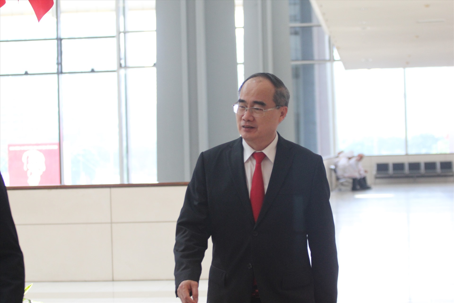 Bí thư Thành uỷ Thành phố Hồ Chí Minh Nguyễn Thiện Nhân. Ảnh T.Vương