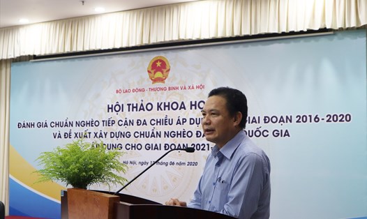 Thứ trưởng Lê Văn Thanh phát biểu khai mạc tại Hội thảo. Ảnh PV.