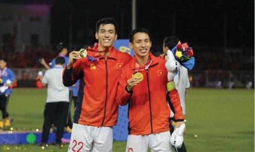 Tiến Linh tỏa sáng cùng U.22 Việt Nam giành tấm Huy chương Vàng SEA Games 30. Ảnh: T.X